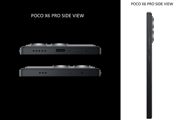 POCO X6 PRO SIDE VIEW BUTTONS SENSORS