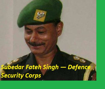 SUBEDAR FATEH SINGH DSC MARTYR PATHANKOT TERROR ATTACK 2JAN2016 DEFENCE SECURITY CORPS TEAM