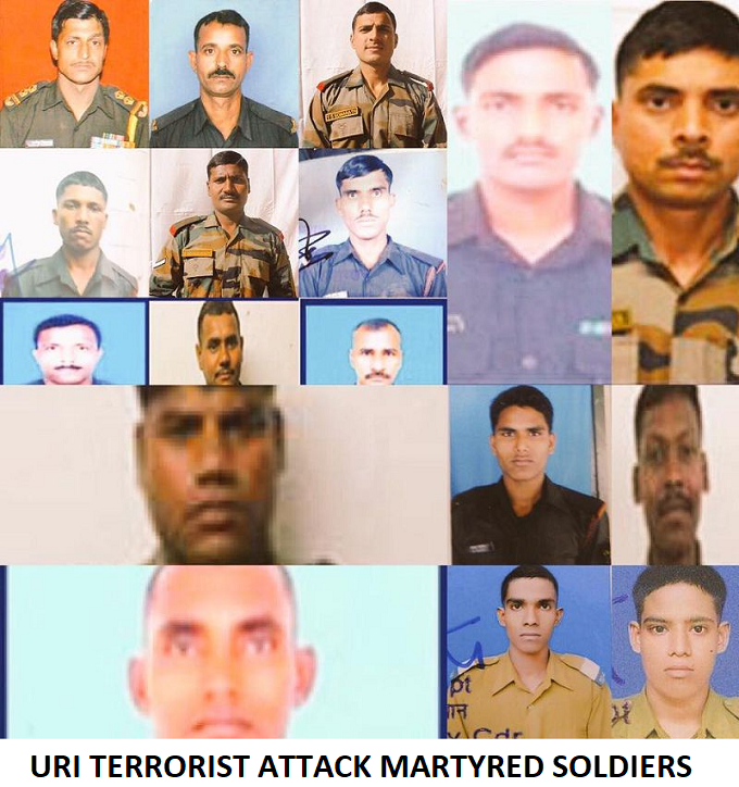 uri terrorist attack 18th september 2016 martyred soldiers pics