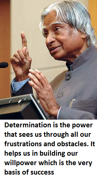 abdul kalam quotes determination willpower obstacles success