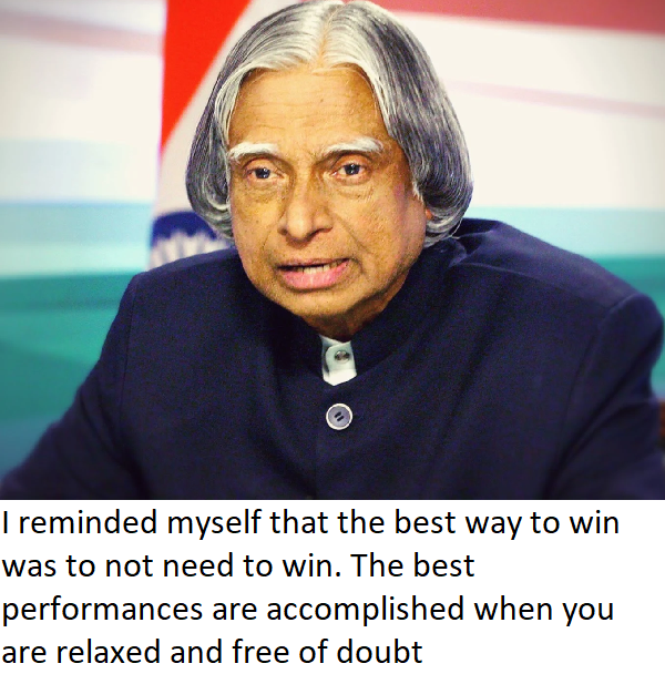 apj abdul kalam quotes on stress free performance success accomplishments