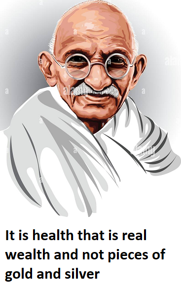 gandhi quote on importance of good health