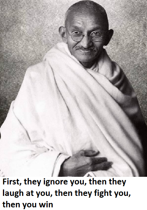 gandhiji quotes on never giveup attitude perseverance grit and determination ignore insults