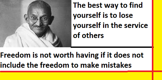 mk gandhi ji quotes on service to our nation india freedom