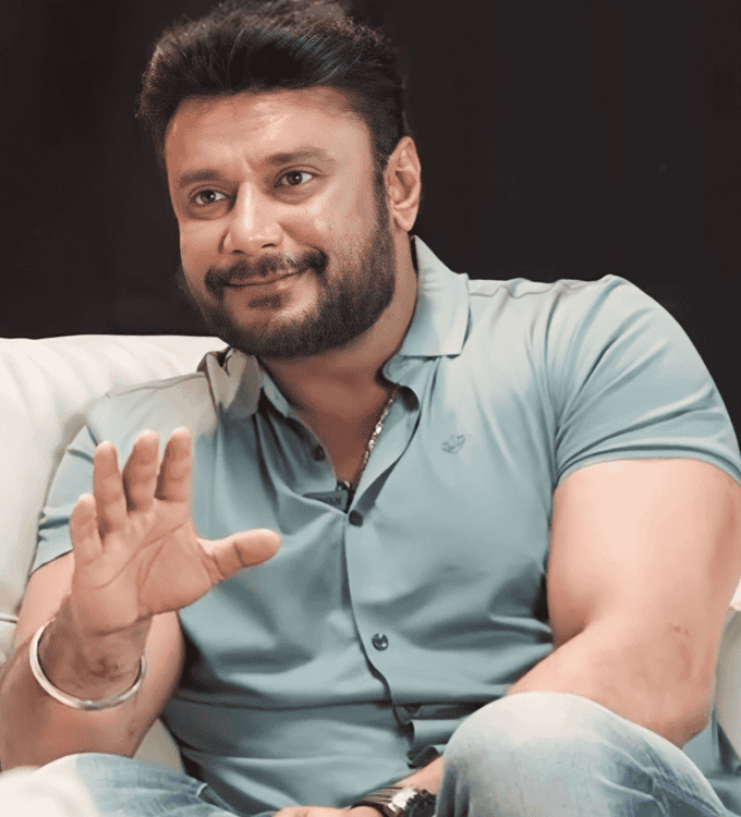 the devil 2025 sandalwood film protagonist photo darshan thoogudeepa handsome